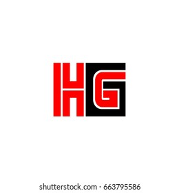 letter H,G logo vector