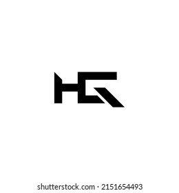 Letter HG monogram logo design