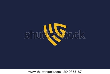 Letter hg shield logo icon design vector design template inspiration