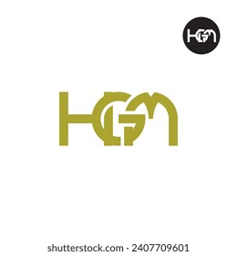 Letter HGM Monogram Logo Design