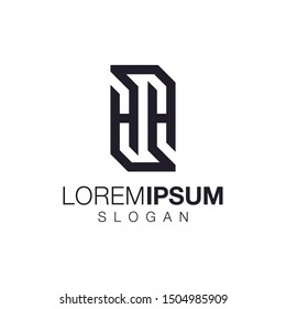 letter HH collection logo design 