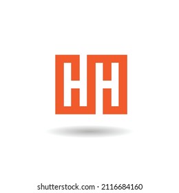 letter HH logo design and vector image