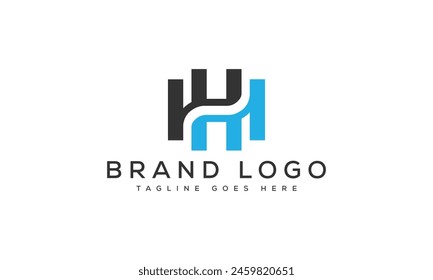letra HH diseño de logotipo de Plantilla de Vector para la marca