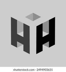 Letter HH logo. Icon design. Template elements - vector sign