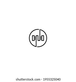 hh logo último modelo vectorial