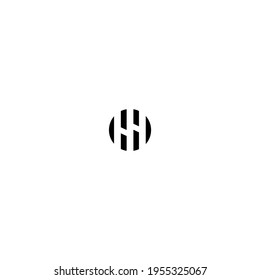 Letter HH monogram logo design vector