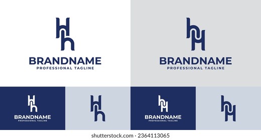 Letter HH Monogram Logo Set, sutable for business with HH intials.