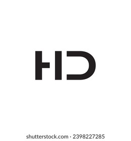 letter HI, ID, TID logo, TI logo, HD, ID logo, Letter HD logo design template vector, t-shirt design.