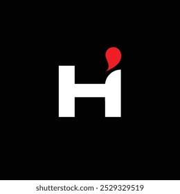 Letter Hi Monogram Logo Design