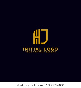 Letter HJ Initial icon / Monogram.- Vector inspirational logo design - Vector