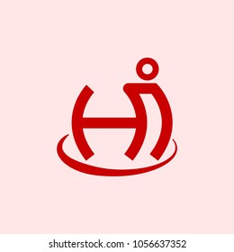 letter hj logo
