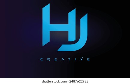 Letter HJ logo design creative custom clean two alphabet logo
