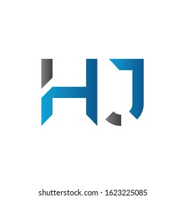 Letter Hj Logo Design Vector Template Stock Vector (Royalty Free ...