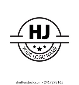 letter HJ logo. HJ logo design vector illustration for creative company, business, industry