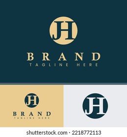 Letter HJ Monogram Logo	, suitable for any business.