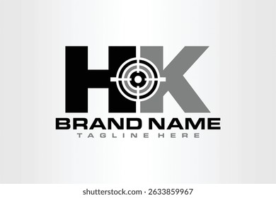 the letter HK aim logo