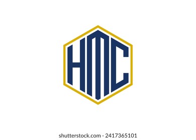 letter hmc logo design  vector