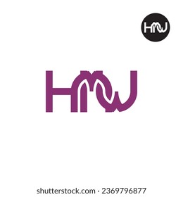 Letter HMW Monogram Logo Design
