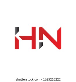 letter HN Logo Design Vector Template. Initial Linked Letter Design HN Vector Illustration