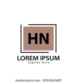 letter HN logo. HN logo design vector illustration for creative company, business, industry