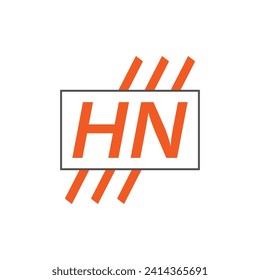 Buchstabe HN Logo. HN Logo-Design, Vektorgrafik für Kreativunternehmen, Unternehmen, Industrie