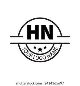 letter HN logo. HN logo design vector illustration for creative company, business, industry