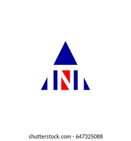 letter H,N logo vector