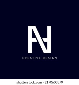 Letter HN or NH Logo Design Using letter N and H , NH or HN Monogram
