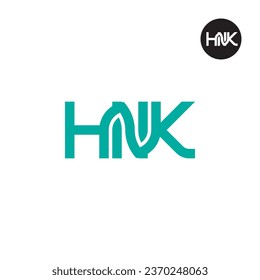 Letter HNK Monogram Logo Design