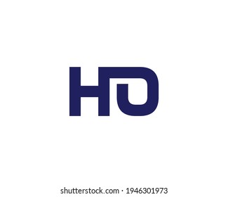 letter ho and oh logo design vector template