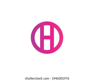 Logo-Design-Vektorvorlage für Buchstaben und Helle