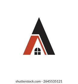 a letter home abstract logo modern style