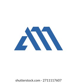 Letra AM Logotipo de Construção Doméstica