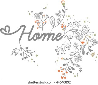  letter home with floral design