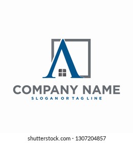 Letter A Home Icon