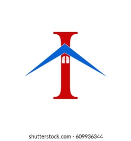 I letter home logo design