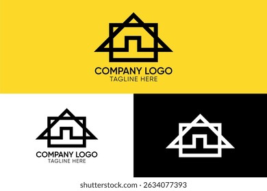 A letter home logo design, logo designs with letter A and home, Letter A real state company logo, Logo Icon for  construction, home, real estate, building, property