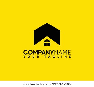 A Letter Home Logo Design. Letter A Real Estate Logo Design Template