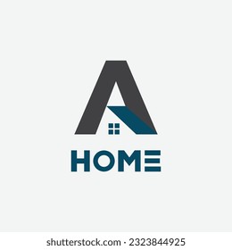 A letter  home logo design template