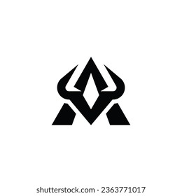 Letter A Horn Logo Template