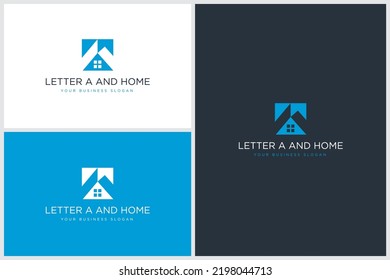 Letter A and House Logo Design