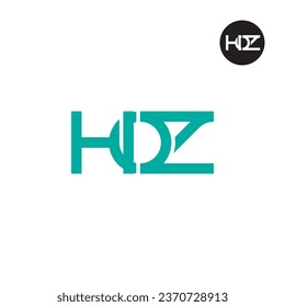 Diseño de logotipo de monograma Carta HOZ