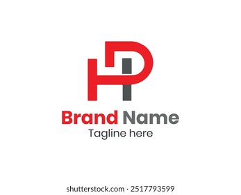 Letra hp diseño de logotipo ph diseños de logotipo de Vector
