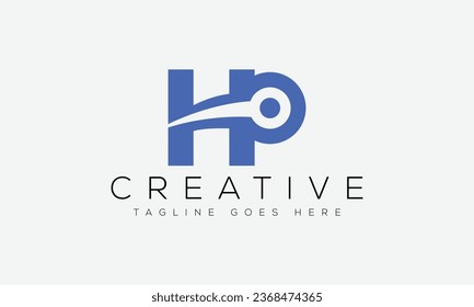 Letter HP logo design template vector illustration