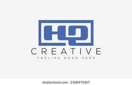 Ilustración vectorial de diseño de logotipo HP de carta