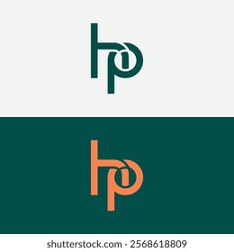 Letter HP logo design template vector illustration

