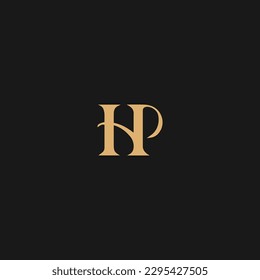 letter HP Logo Design Vector Template. Initial, HP Luxury Vector Illustration
