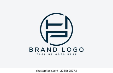 diseño de la plantilla vectorial de diseño del logotipo HP de letra para la marca.