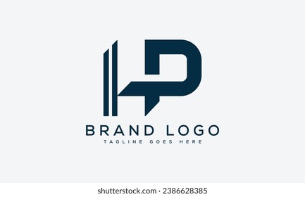 diseño de la plantilla vectorial de diseño del logotipo HP de letra para la marca.