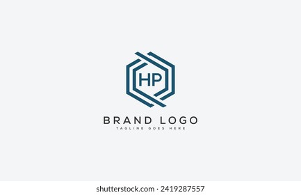 letter HP logo design vector template design for brand.